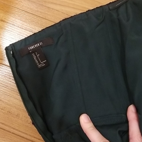 Strapless Empire Waist Plated Chiffon Dress - Picture 7 of 7